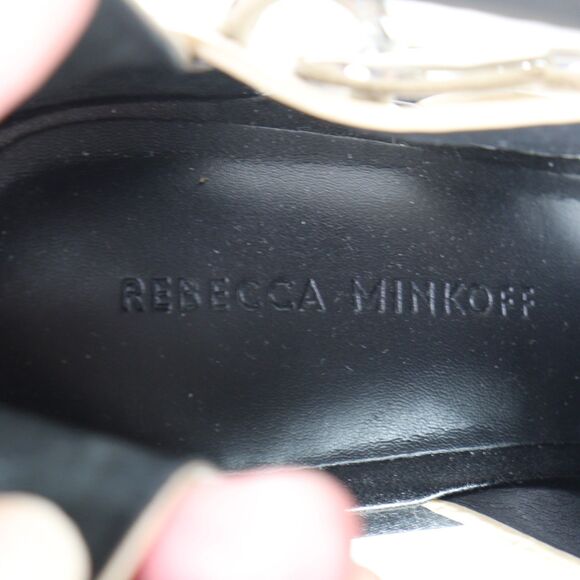 NWOT Rebecca Minkoff Seavie Lobster Clip Croc-embossed Leather Ankle Booties 9 - Picture 8 of 10